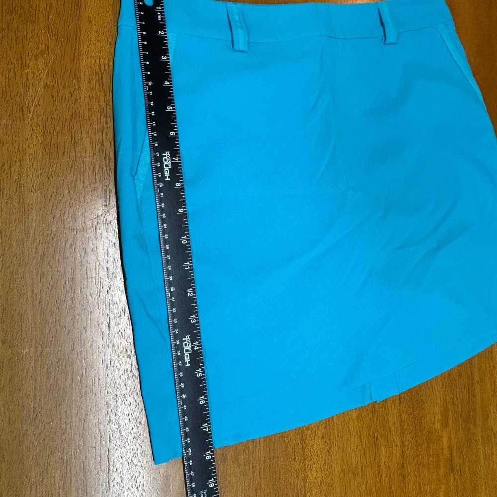 Polo Golf‎ Ralph Lauren Womens Turquoise Blue Performance Skort Size 6 Side Zip - Picture 7 of 14